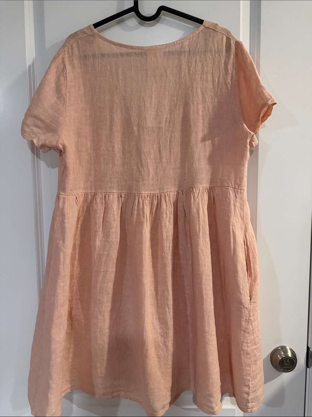 Jillian Harris x Priv Blush Pink Linen Dress Cottagecore - #280 - Picture 5 of 6